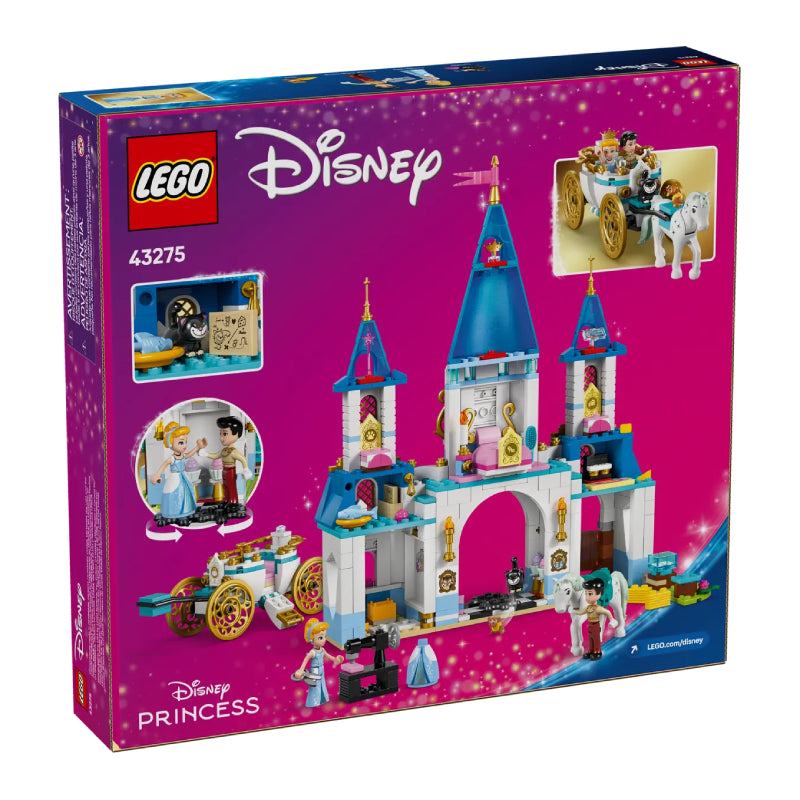 LEGO Disney Princess Cinderella's Castle & Horse Carriage Building Toy Set (596-Piece)
