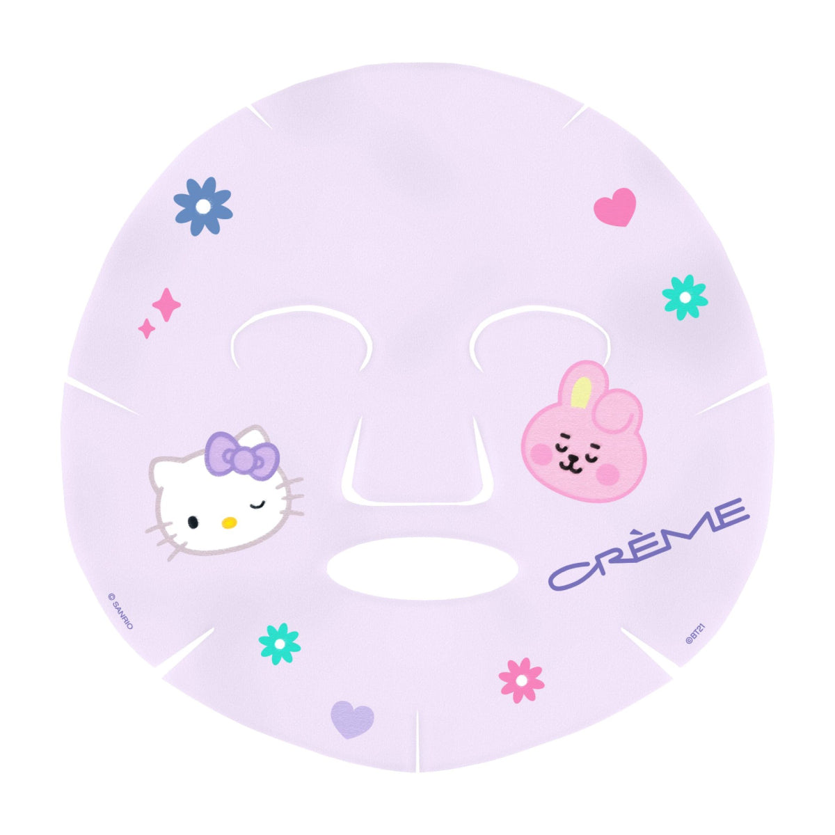 The CrΓΒ¨me Shop x Hello Kitty and BT21 Clear Cutie Essence Sheet Mask
