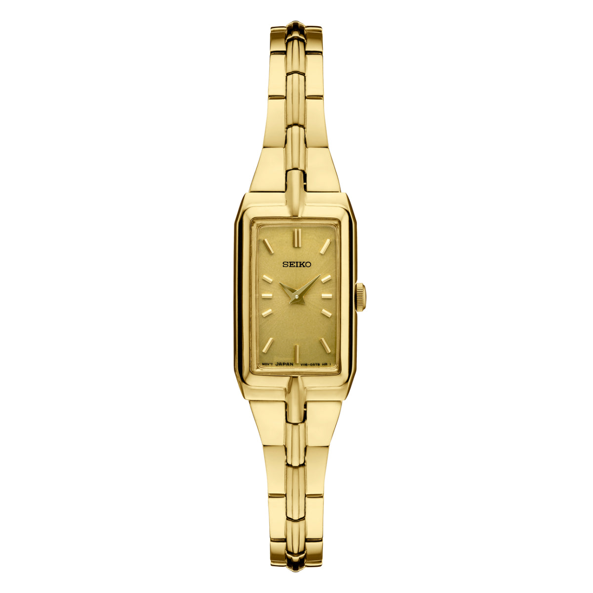 Seiko Essentials Women's 15.5mm Gold-Tone Bracelet Watch - Champagne Dial