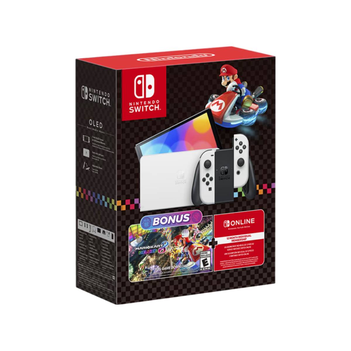 Nintendo Switch OLED Mario Kart 8 Deluxe Bundle