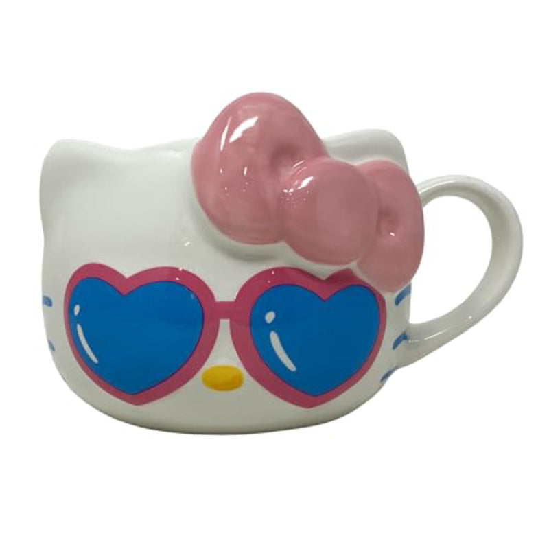 Sanrio Hello Kitty 20 oz Ceramic 3D Sculpted Mug - Multicolor