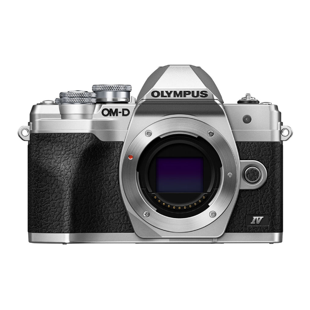 OLYMPUS OM-D E-M10 Mark IV Mirrorless Digital Camera with 14-42mm Lens - Silver - Curacao