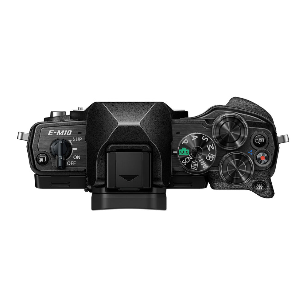 OLYMPUS OM-D E-M10 Mark IV Mirrorless Digital Camera with 14-42mm Lens - Silver - Curacao