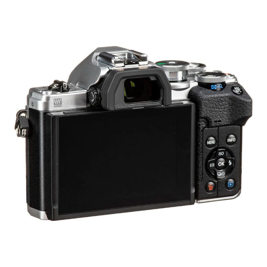 OLYMPUS OM-D E-M10 Mark IV Mirrorless Digital Camera with 14-42mm Lens - Silver - Curacao