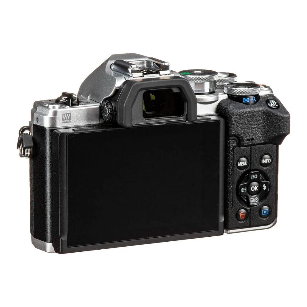 OLYMPUS OM-D E-M10 Mark IV Mirrorless Digital Camera with 14-42mm Lens - Silver - Curacao