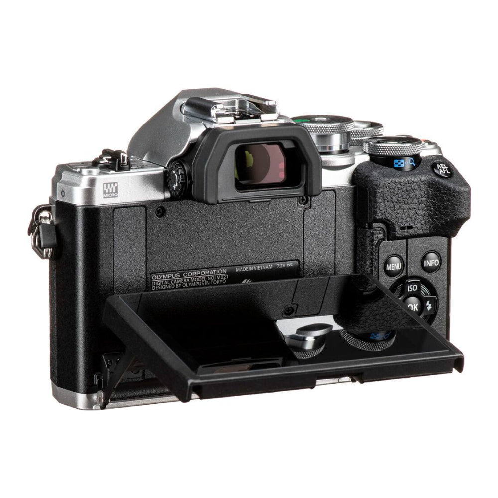 OLYMPUS OM-D E-M10 Mark IV Mirrorless Digital Camera with 14-42mm Lens - Silver - Curacao