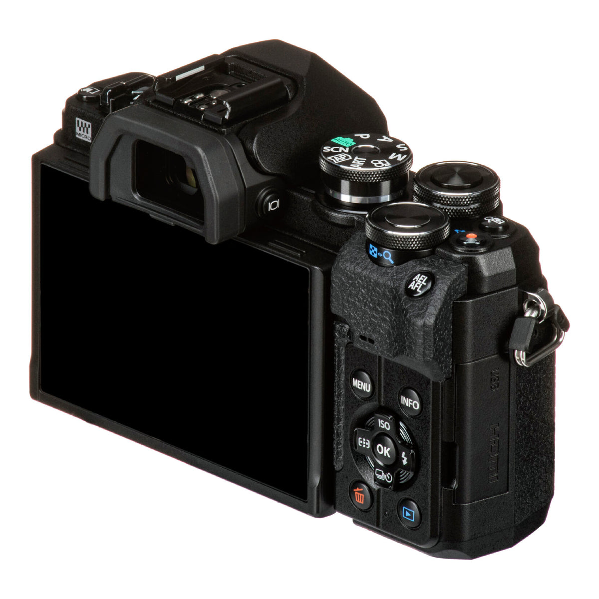 OLYMPUS OM-D E-M10 Mark III Mirrorless Digital Camera with 14-42mm II R Lens - Black - Curacao