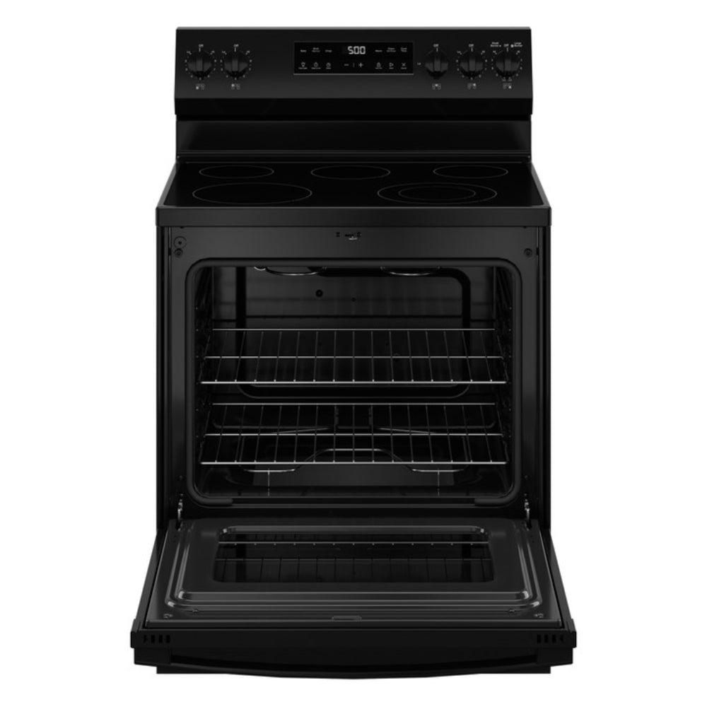 GE GRF500PVBB 30" Free-Standing Electric Range with Crisp Mode - Black