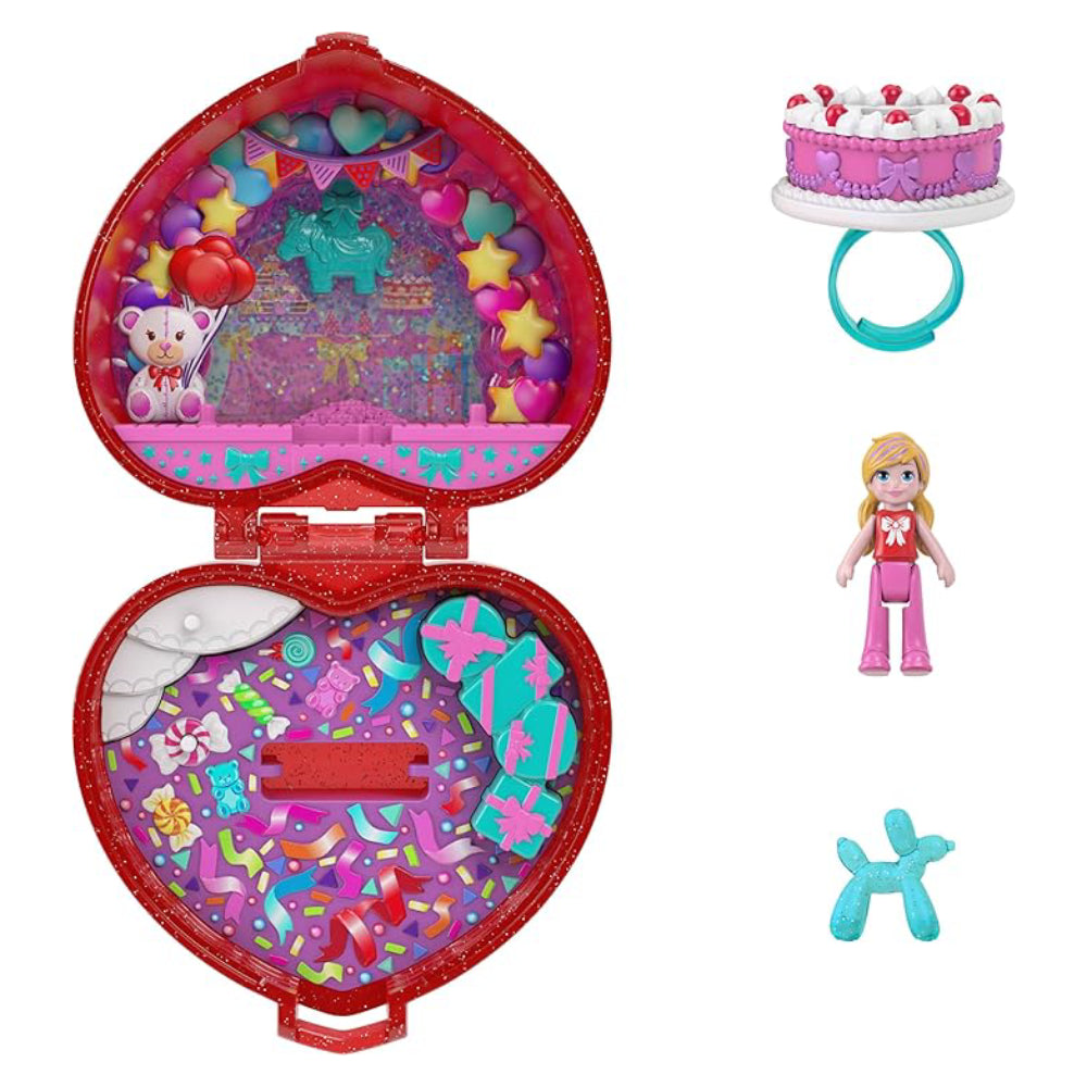 Polly Pocket Ring Box Playset - Ruby Red
