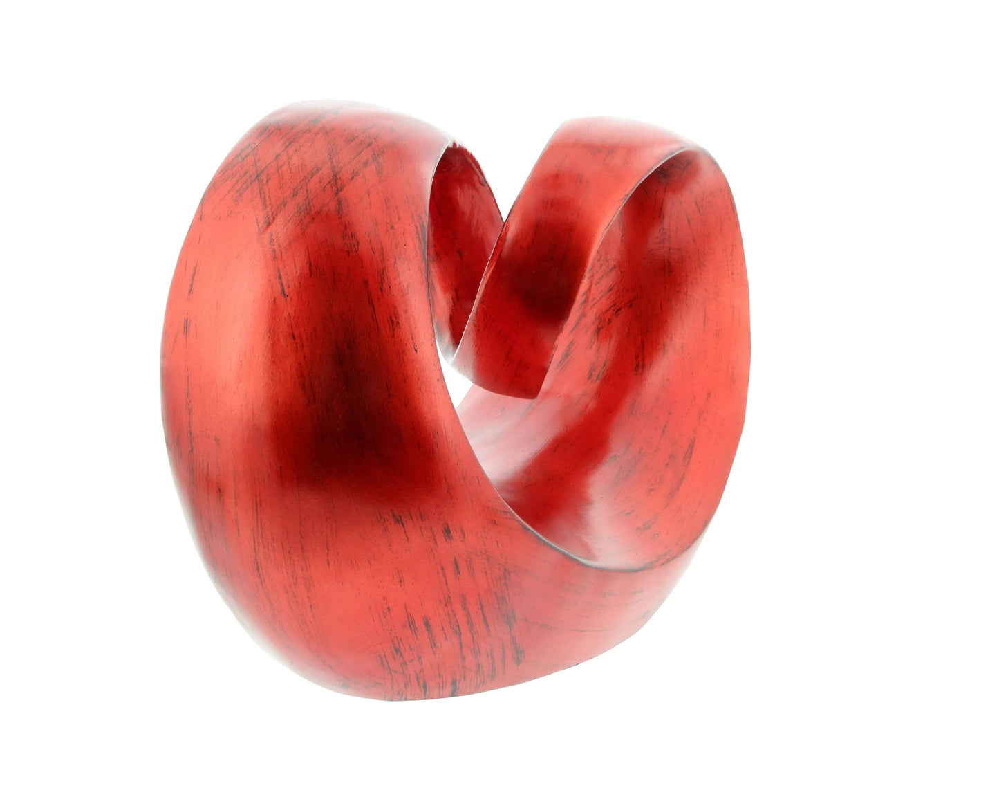 Polystone Abstract Sculpture - Red