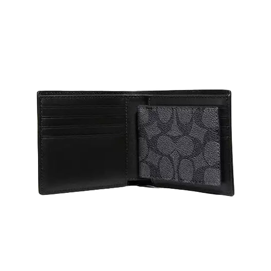Coach 3-in-1 Wallet with Card Slots - Black