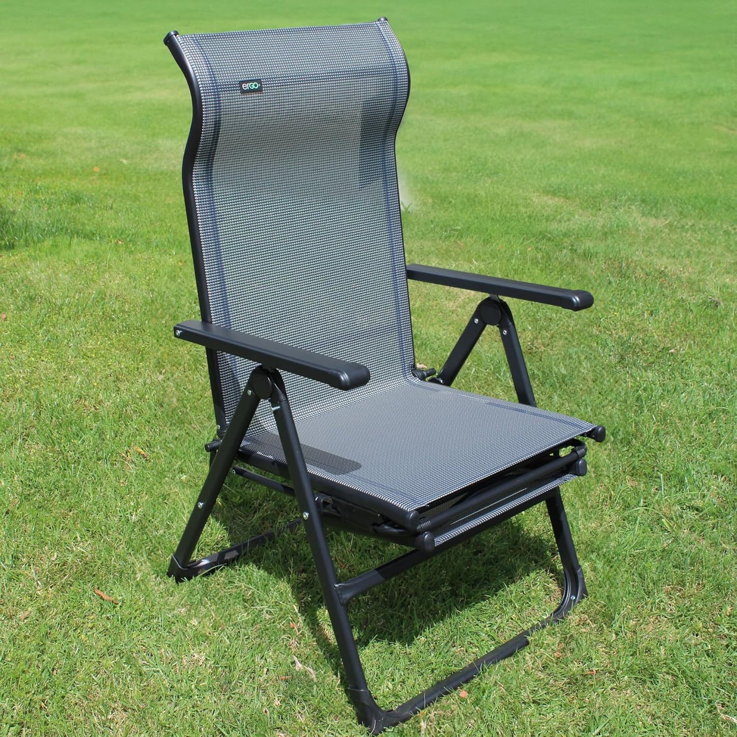 Caravan Sports Ergo+ Patio Folding Chair - Gray