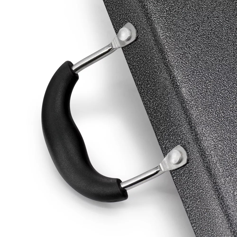 Oster 141075.01 Clairborne Nonstick Double Burner Rectangular Griddle Pan - Gray