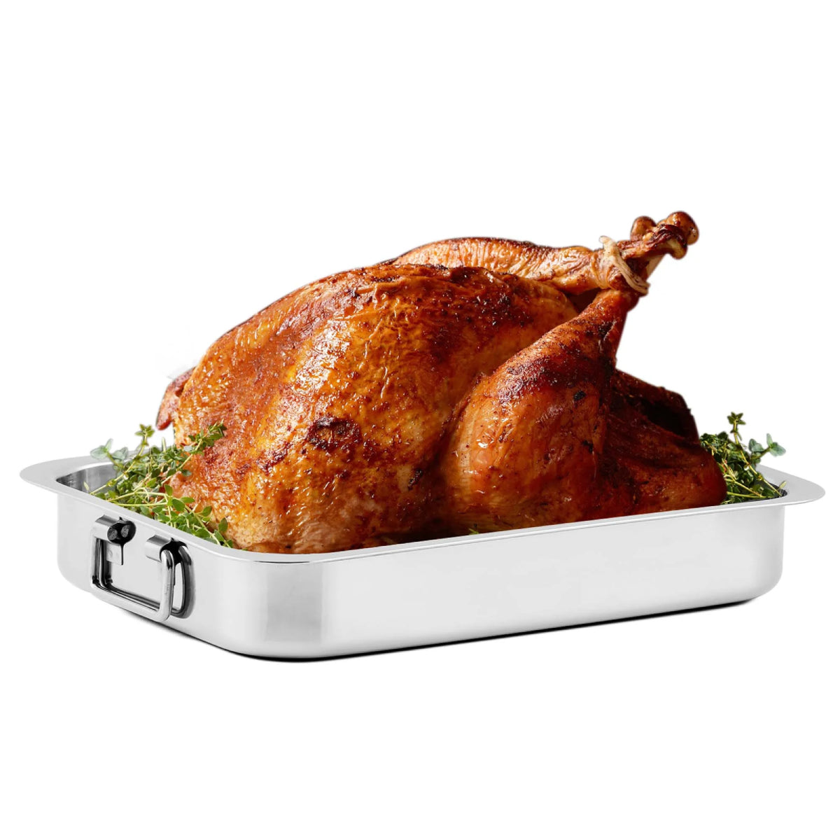 Ovente CWR23131S 13" Roasting Pan - Silver