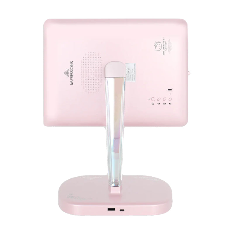Impressions Vanity Hello Kitty Touch Pro 2.0 LED Makeup Mirror with Qi Charging Base - Pink