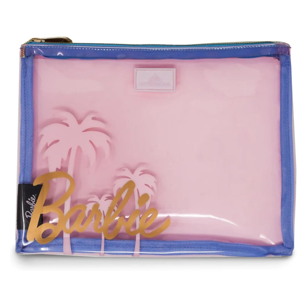 Impressions Vanity Barbie Beach Dreams Cosmetic Pouch Set (2 Pieces) - Pink/Blue
