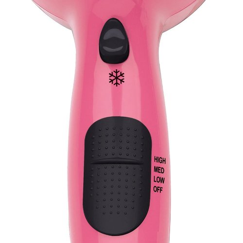Revlon 1875 Watt Frizz Control Ionic Hair Styler Dryer - Pink/Black - Curacao