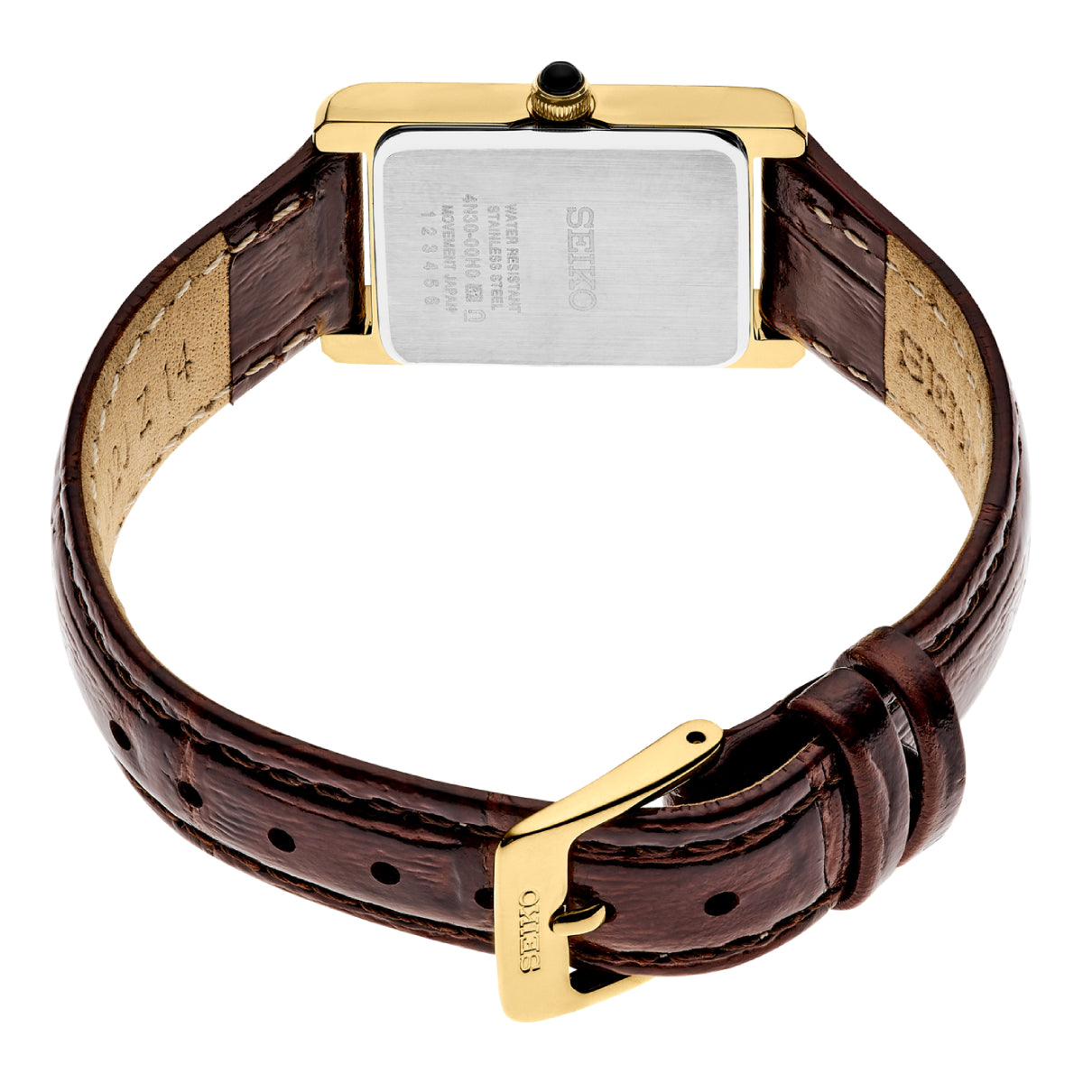 Seiko Essentials Men's 18.9mm Brown Strap Watch - Champagne Dial