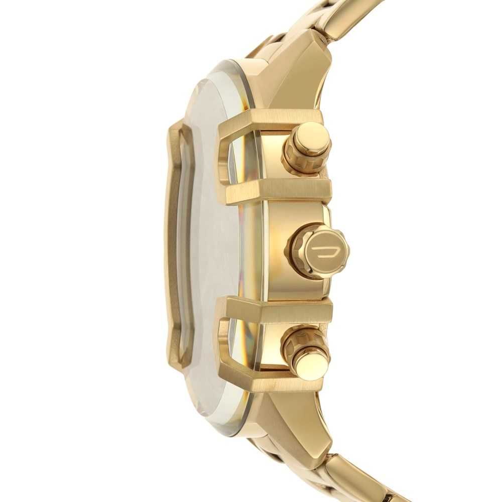 Diesel Griffed Men's 48mm Gold Bracelet Watch - Black Dial