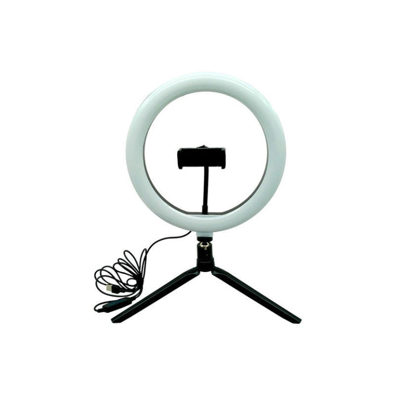 Primo 10" Ring Light Desktop Tripod - Black/White
