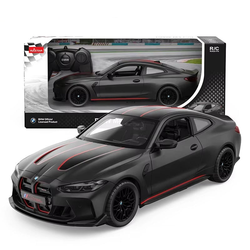 Rastar 1:16 Scale BMW M4 CSL Remote Control Car - Black
