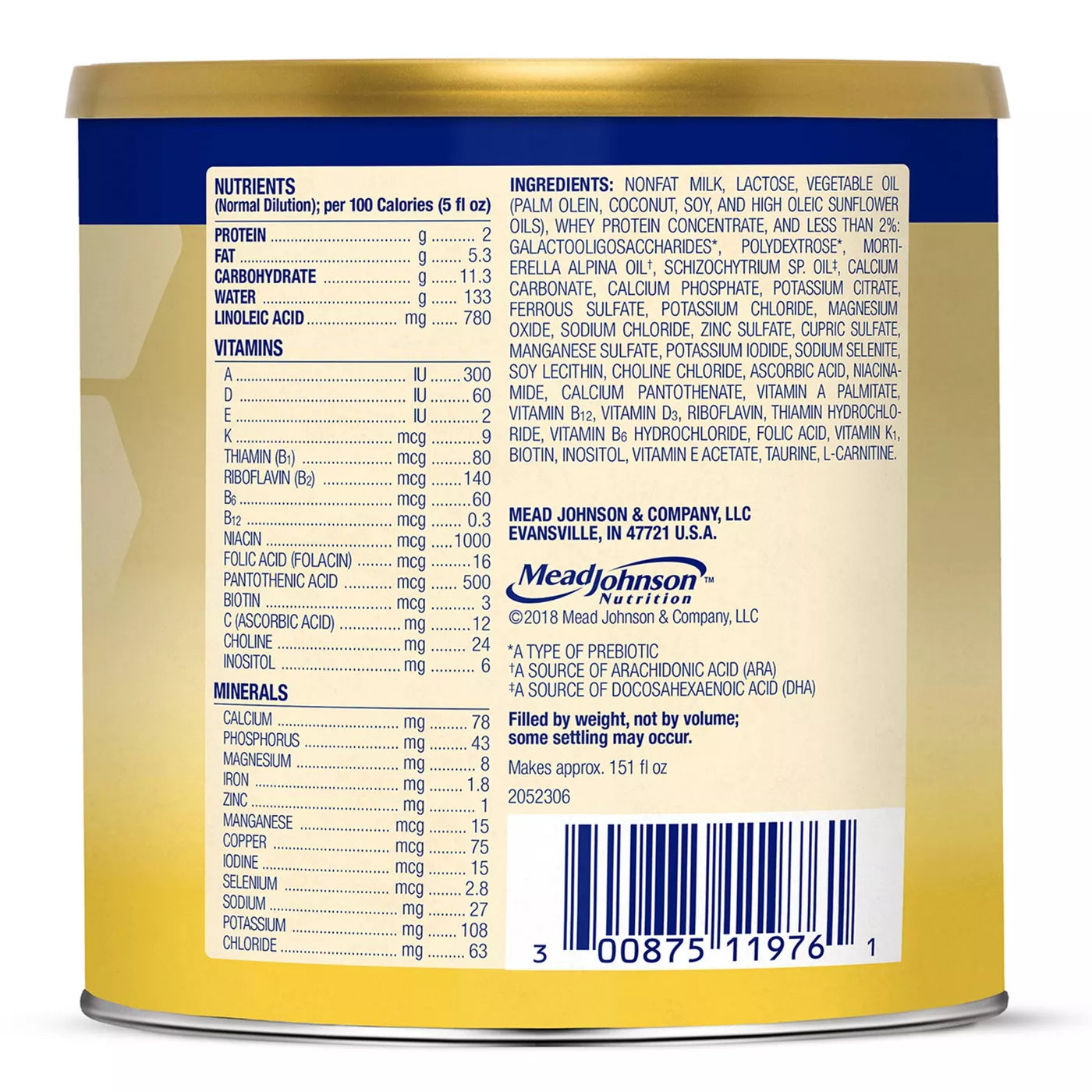 Enfamil Infant Formula with Iron 21.1 oz Powder Can