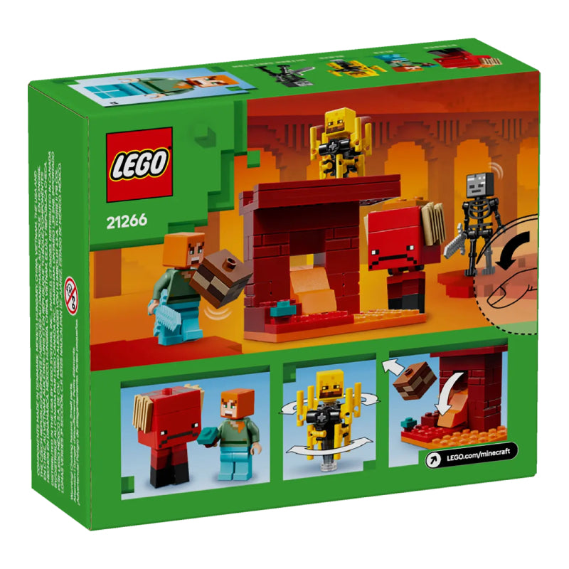 LEGO Minecraft The Nether Lava Battle Building Toy Set (99-Pieces)