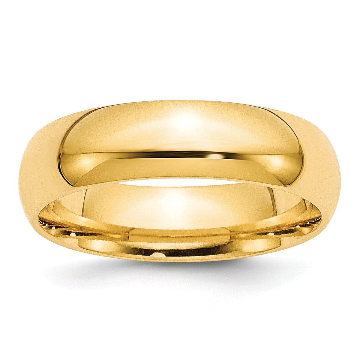 14K Yellow Gold Unisex Comfort Fit Wedding Band Ring