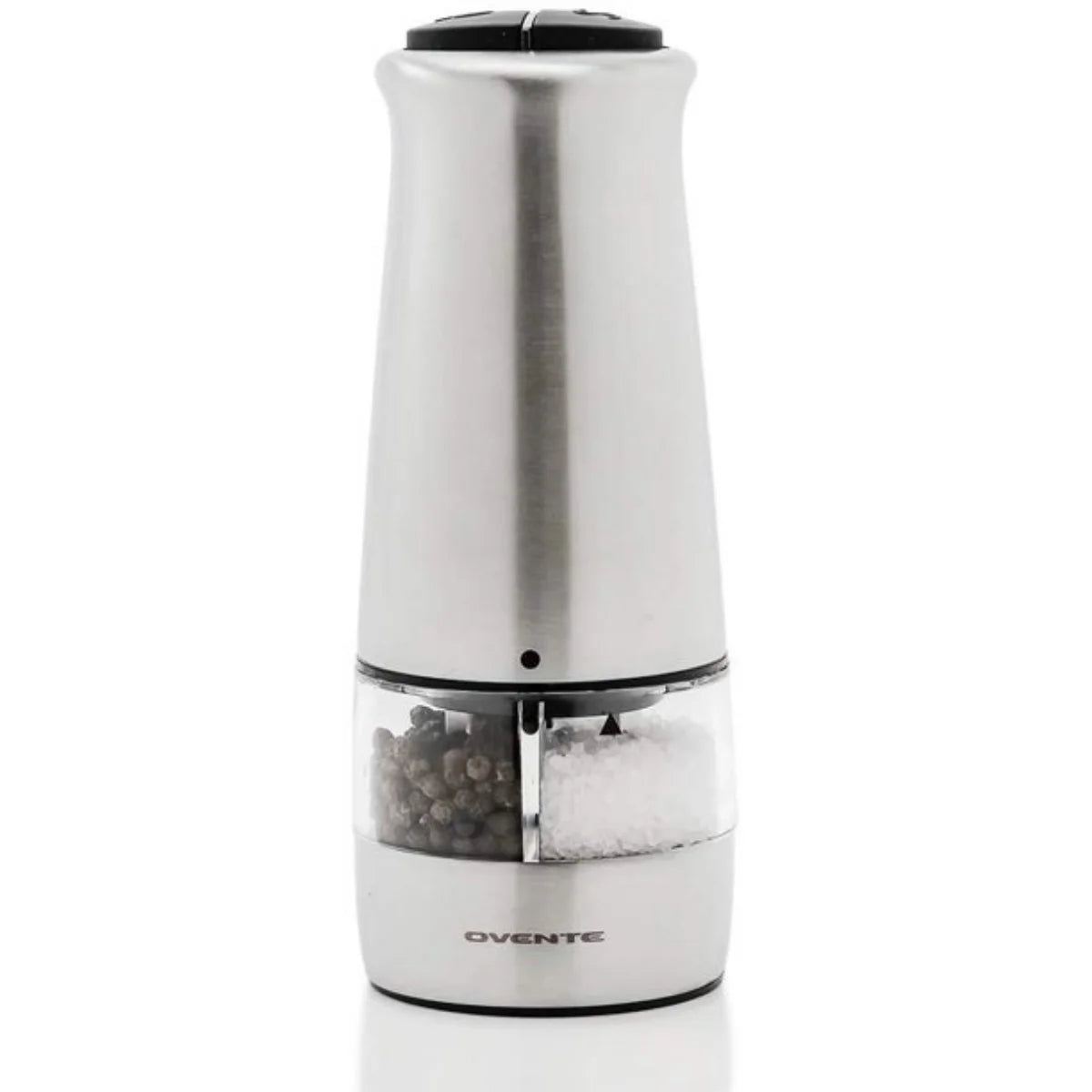 Ovente SPD121S 2-in-1 Electric Salt and Pepper Grinder - Silver