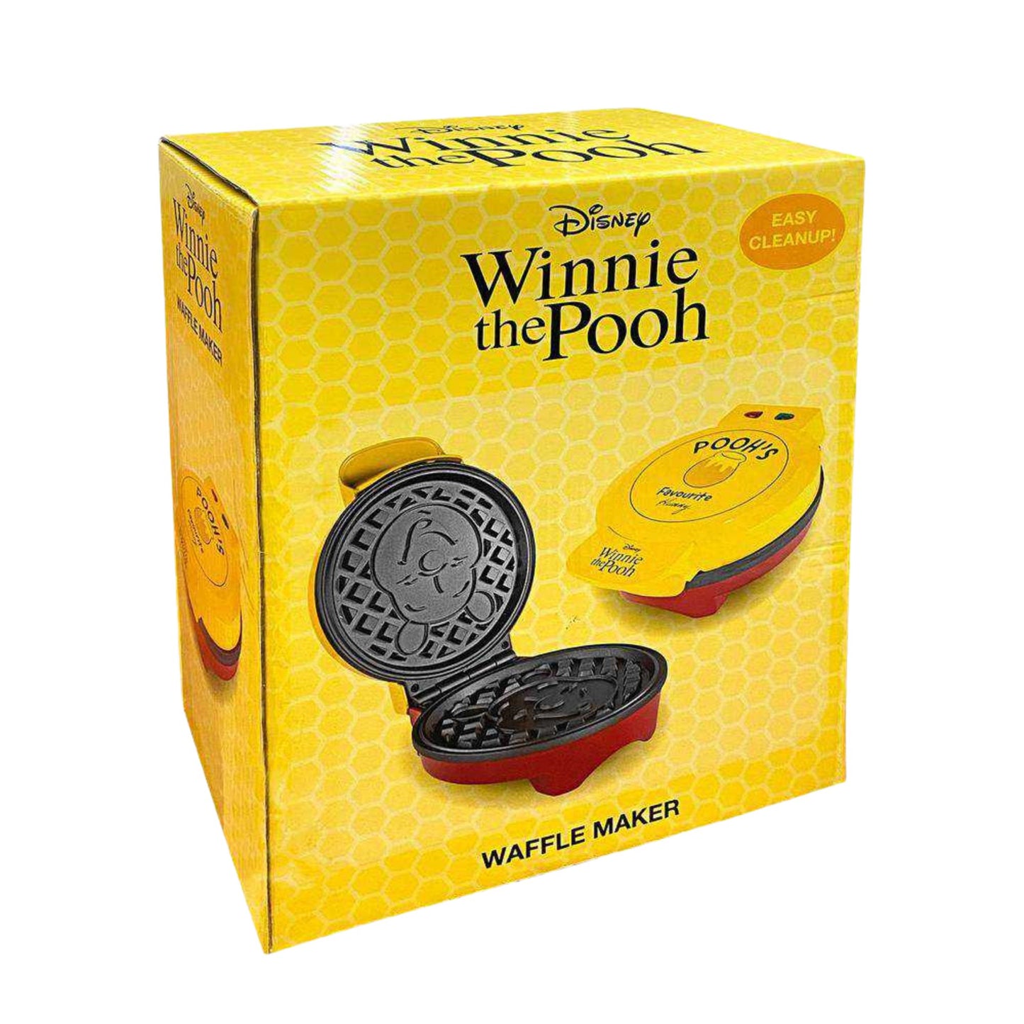 Uncanny Brands WM1/DIW/WP1 Disney Winnie the Pooh Waffle Maker - Yellow/Red