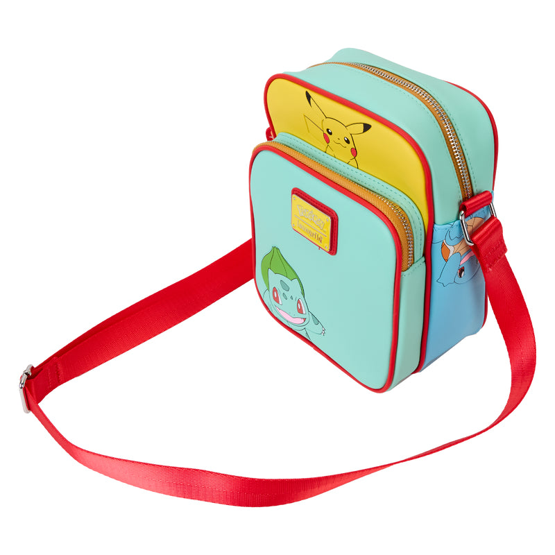 Loungefly Pokémon Color Block Starters Crossbody Bag - Multicolor