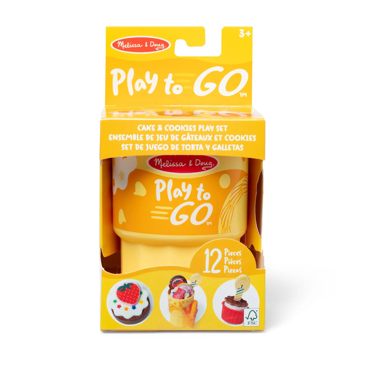 Melissa and Doug Play to Go Cake & Cookies Play Set (12 Piece)