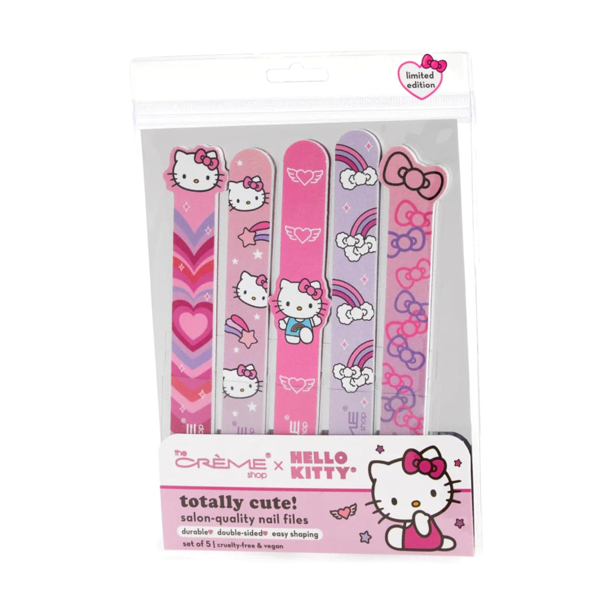 The CrΓΒ¨me Shop x Hello Kitty Totally Cute! Nail Files (5-Pieces)