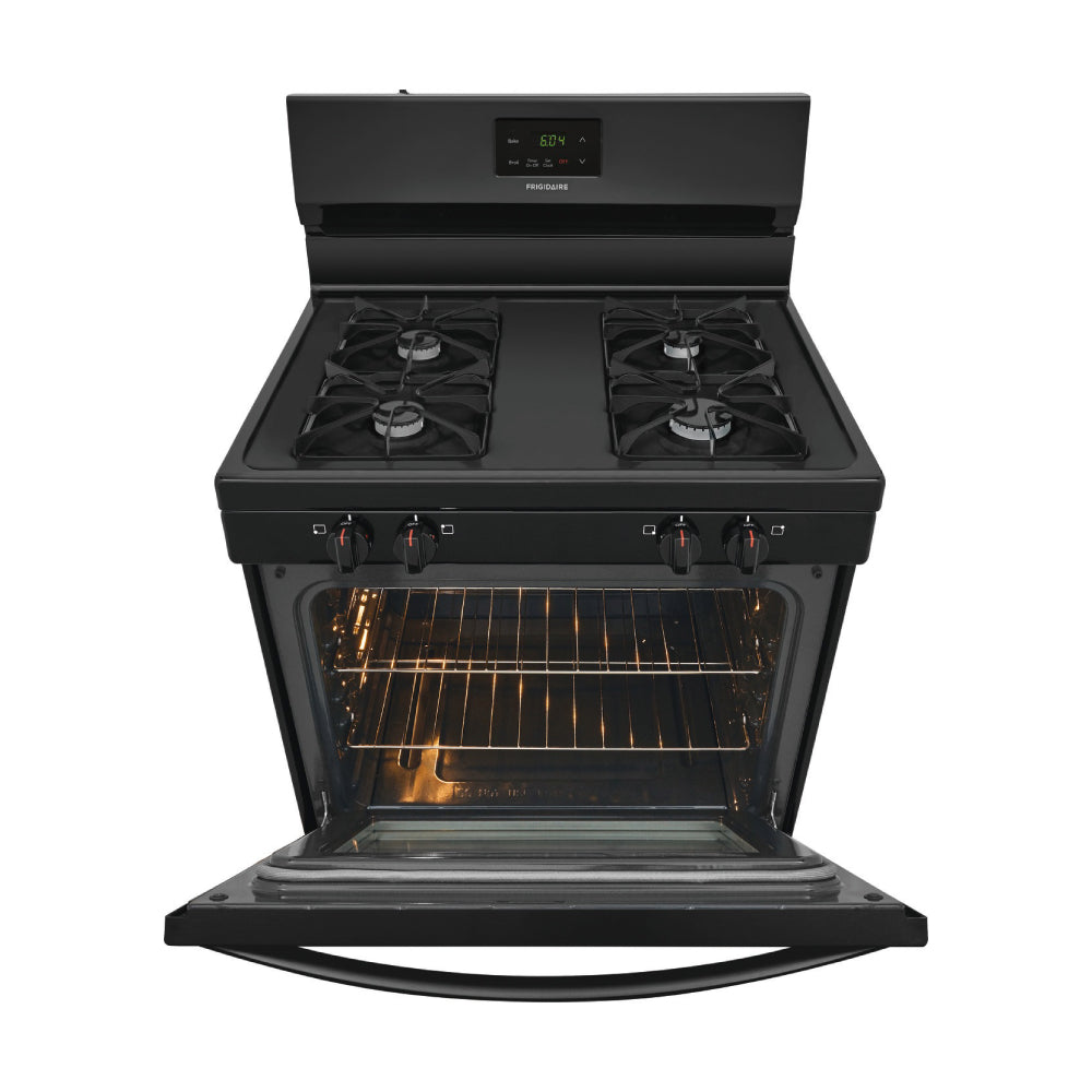Frigidaire FCRG3015AB 5 cu. ft. Freestanding Gas Range 4 Sealed Burners - Black