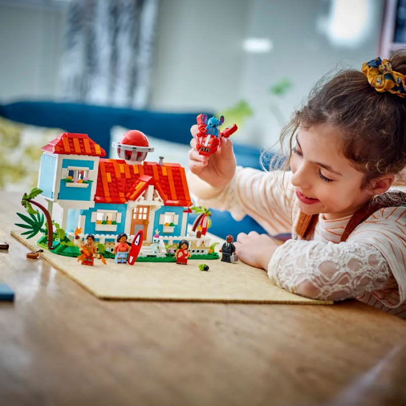 LEGO Disney Lilo and Stitch Beach House Building Toy Set (834-Piece)