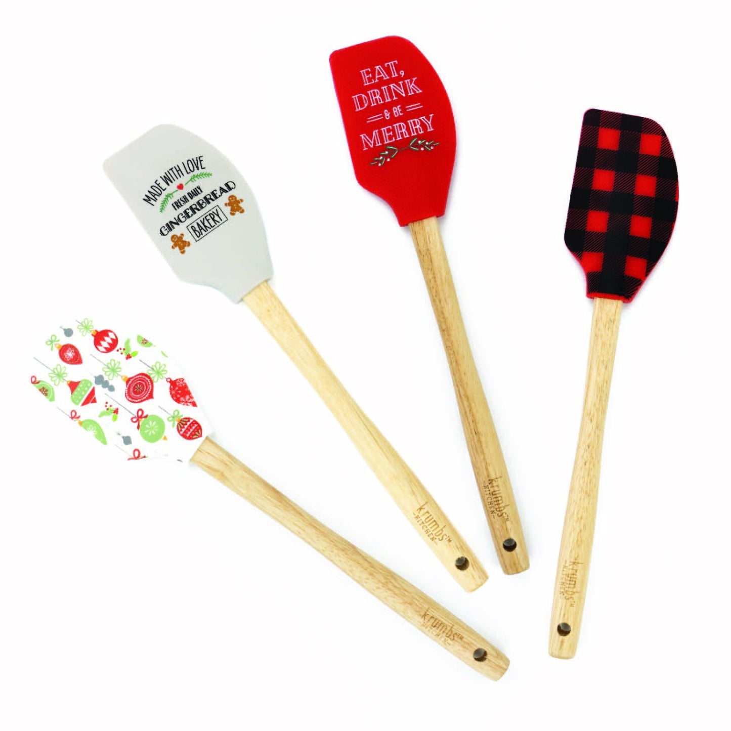 Krumbs Kitchen Christmas Farmhouse Spatula - Assorted
