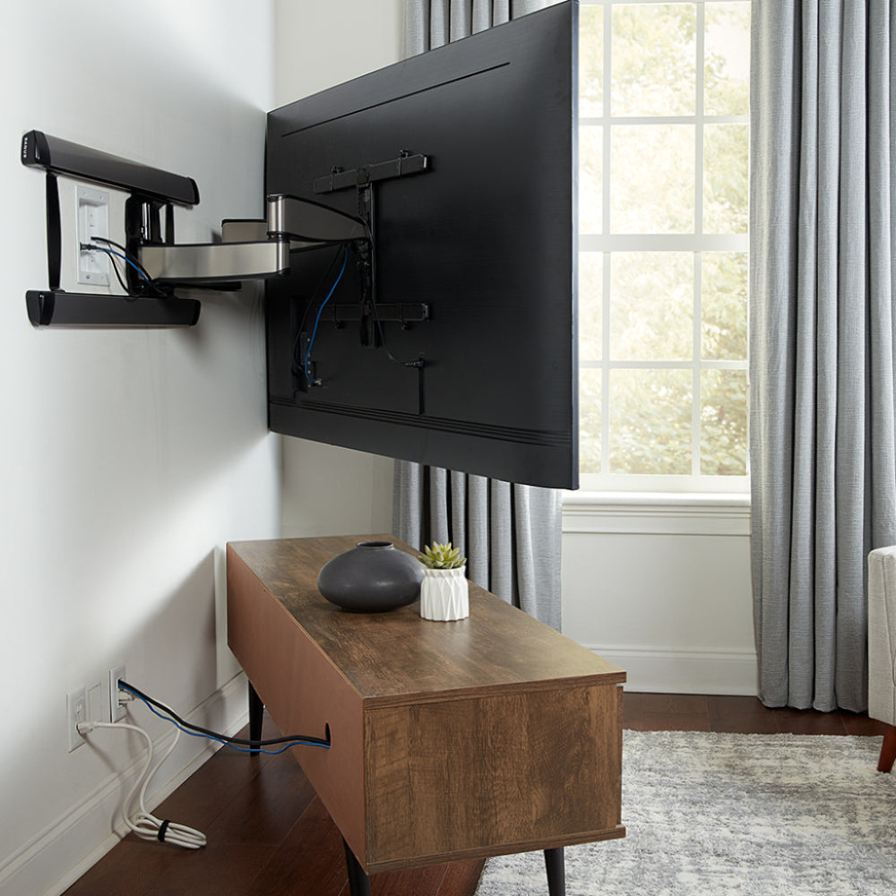 Kit de administración de cables y energía para TV empotrada en la pared de Sanus, color blanco