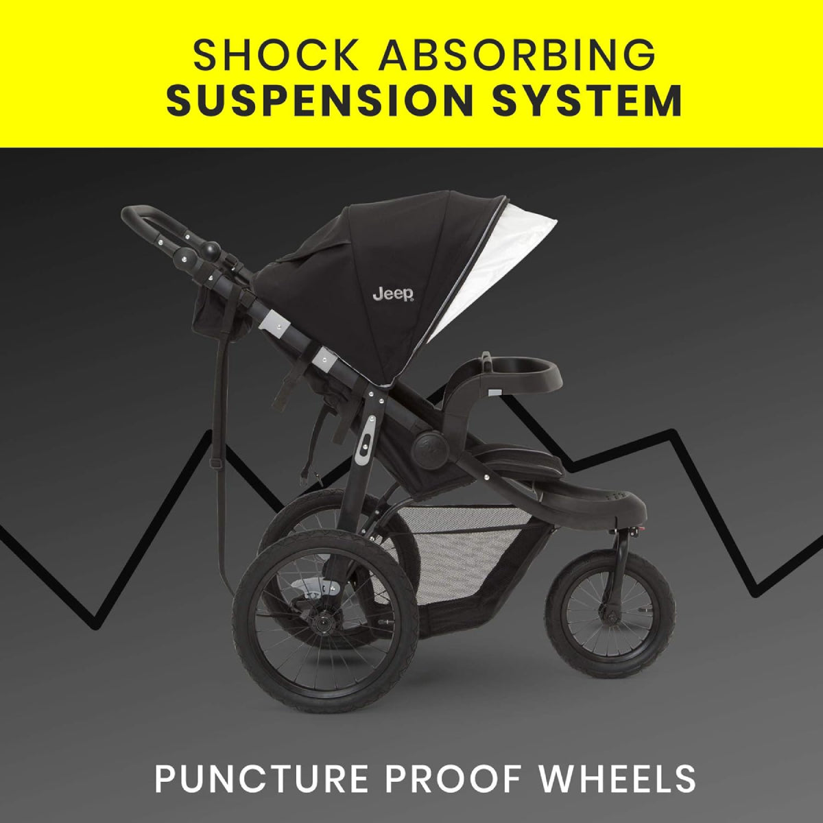 Jeep Hydro Sport Plus Jogger - Black