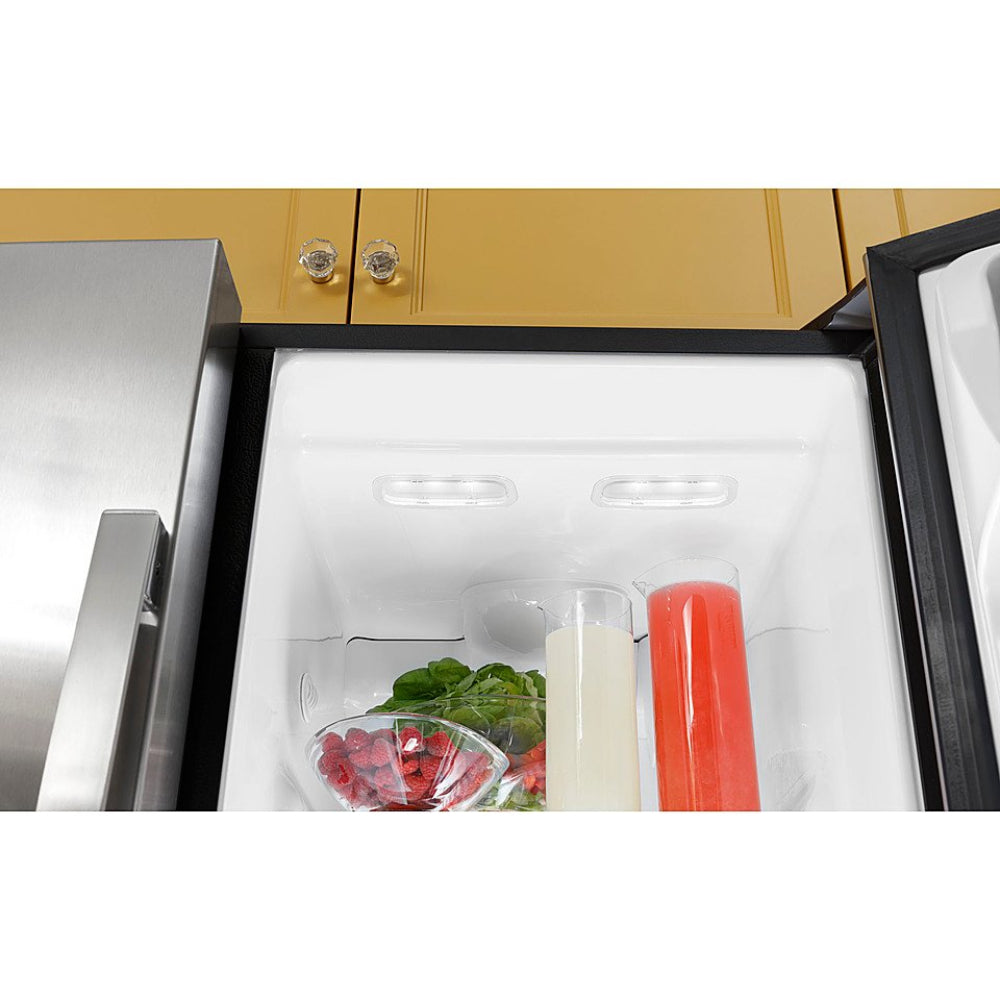 GE GSS25GYPFS 25.3 . Side-by-Side Refrigerator with Water and Ice Dispenser - Fingerprint Resistant Stainless Steel - Curacao