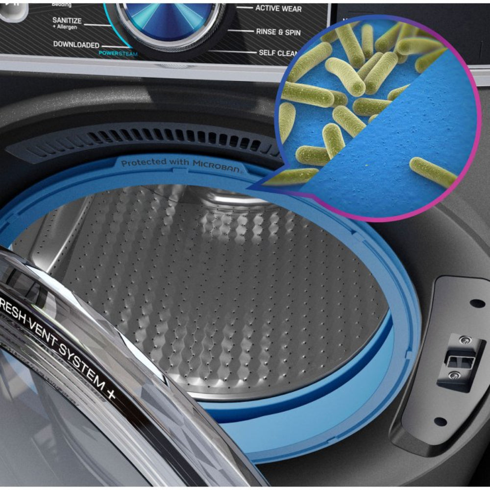 GE Profile PFW870SPVRS 5.3 cu. ft. Smart Front Load Washer with UltraFresh Vent System+ with OdorBlock - Blue