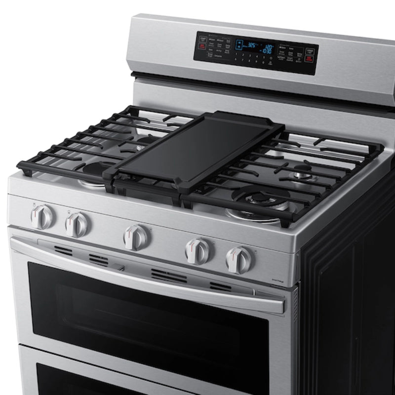 Samsung NX60A6751SS 6.0 cu. ft. Smart Freestanding Gas Range with Flex Duo - Stainless Steel