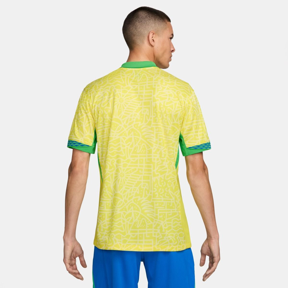 Nike Brazil 2024 Home Stadium Men's Medium Soccer Replica Jersey - Yellow