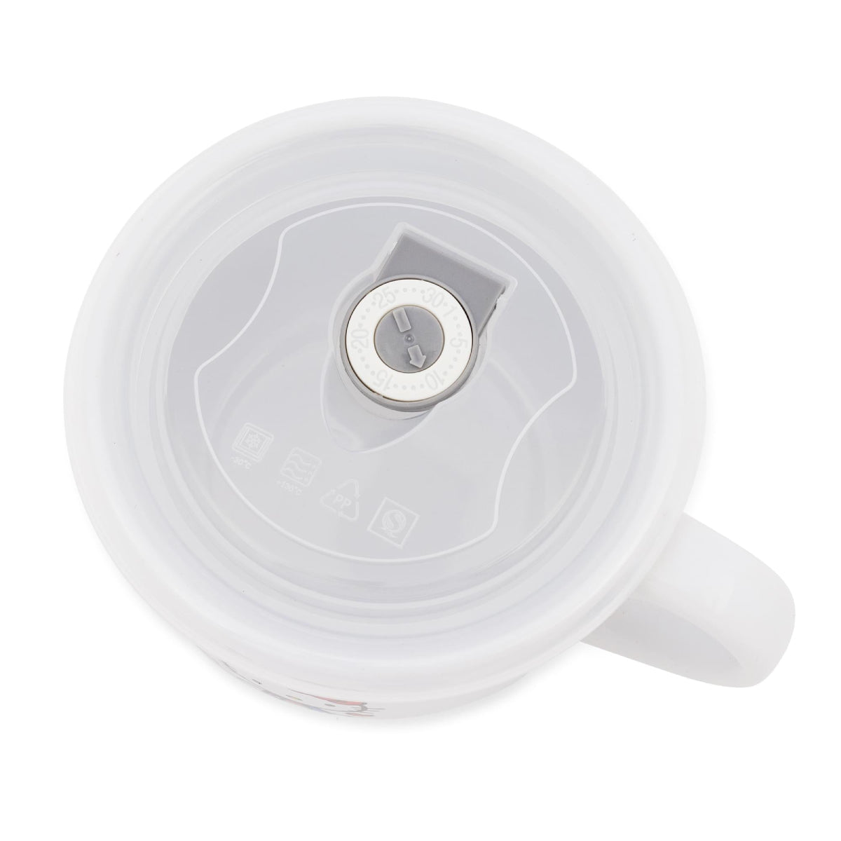 Sanrio Hello Kitty 24 oz Ceramic Soup Mug with Vented Lid - White