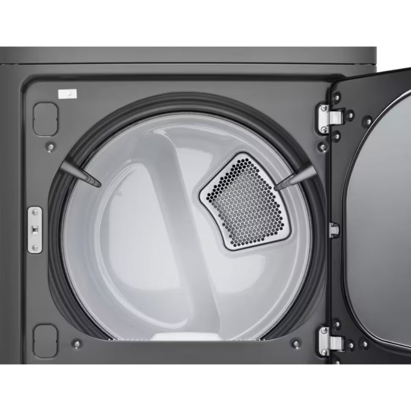 LG DLE6100M 7.3 cu. ft. Ultra Large Capacity Rear Control Electric Dryer - Monochrome Gray