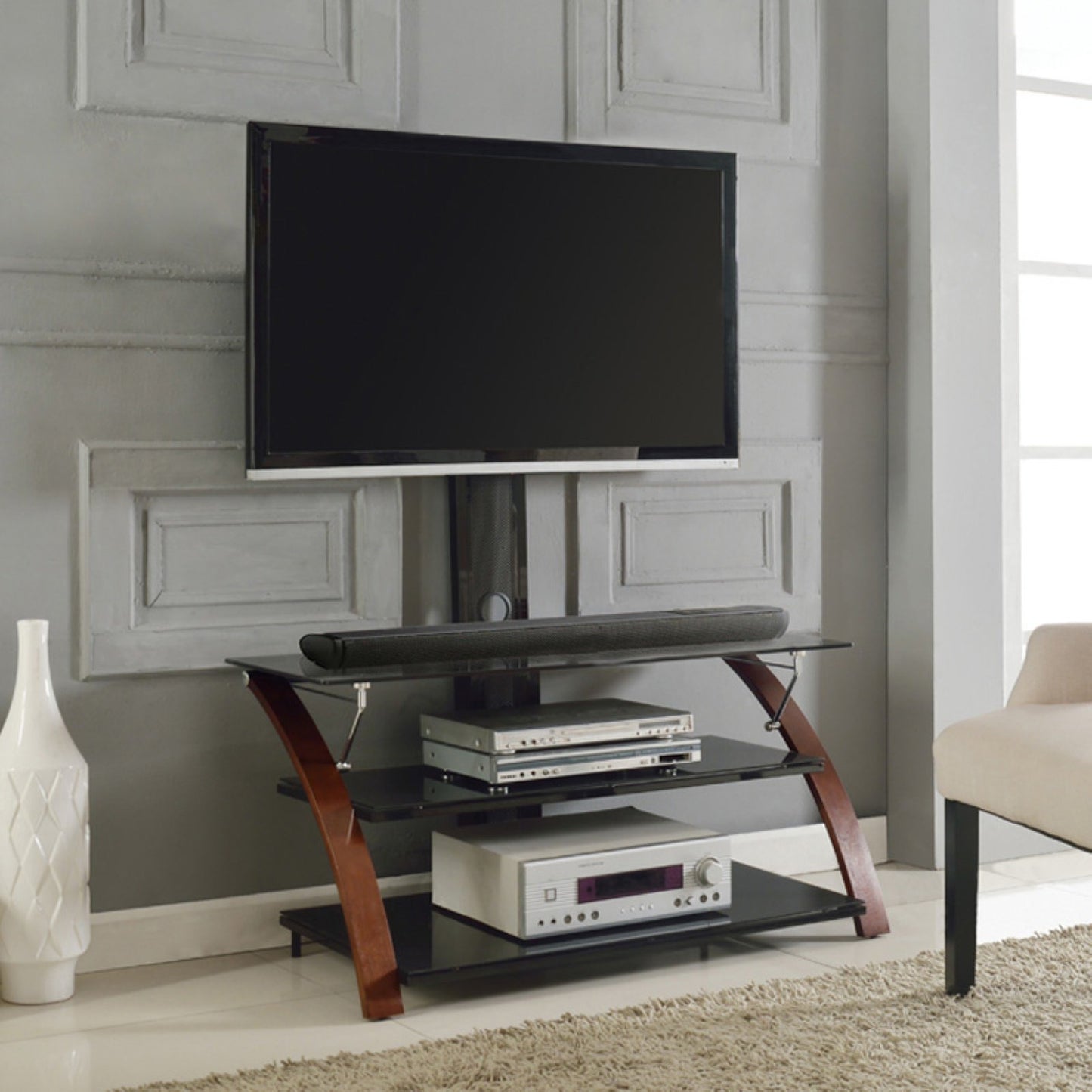 Metroflat Panel 3-in-1 TV Mount System, Espresso