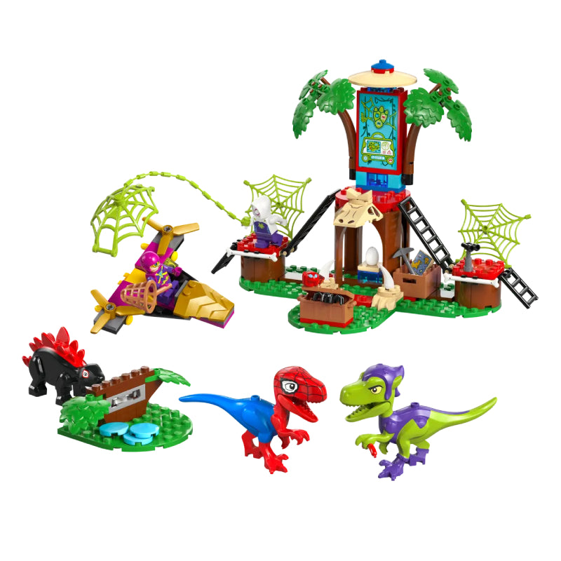 LEGO Marvel Spidey and Gobby's Raptor Battle at Tree House HQ Toy Set (143-Pieces)