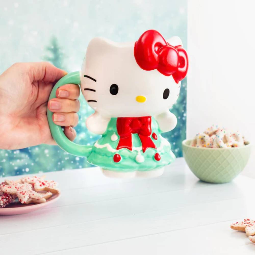 Sanrio Hello Kitty 20 oz Ceramic 3D Sculpted Mug - Multicolor