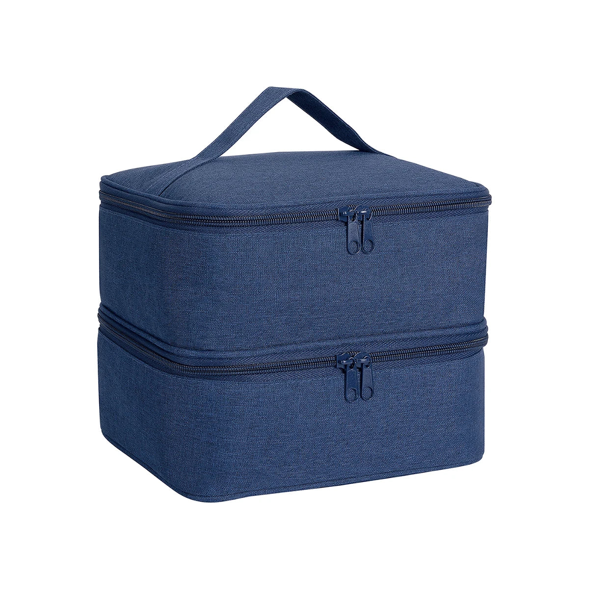 Handheld Double Layer Nail Polish Organizer Tote Bag for Women and Girls - Versatile Cosmetic Case for Nail Art and Essential Oils