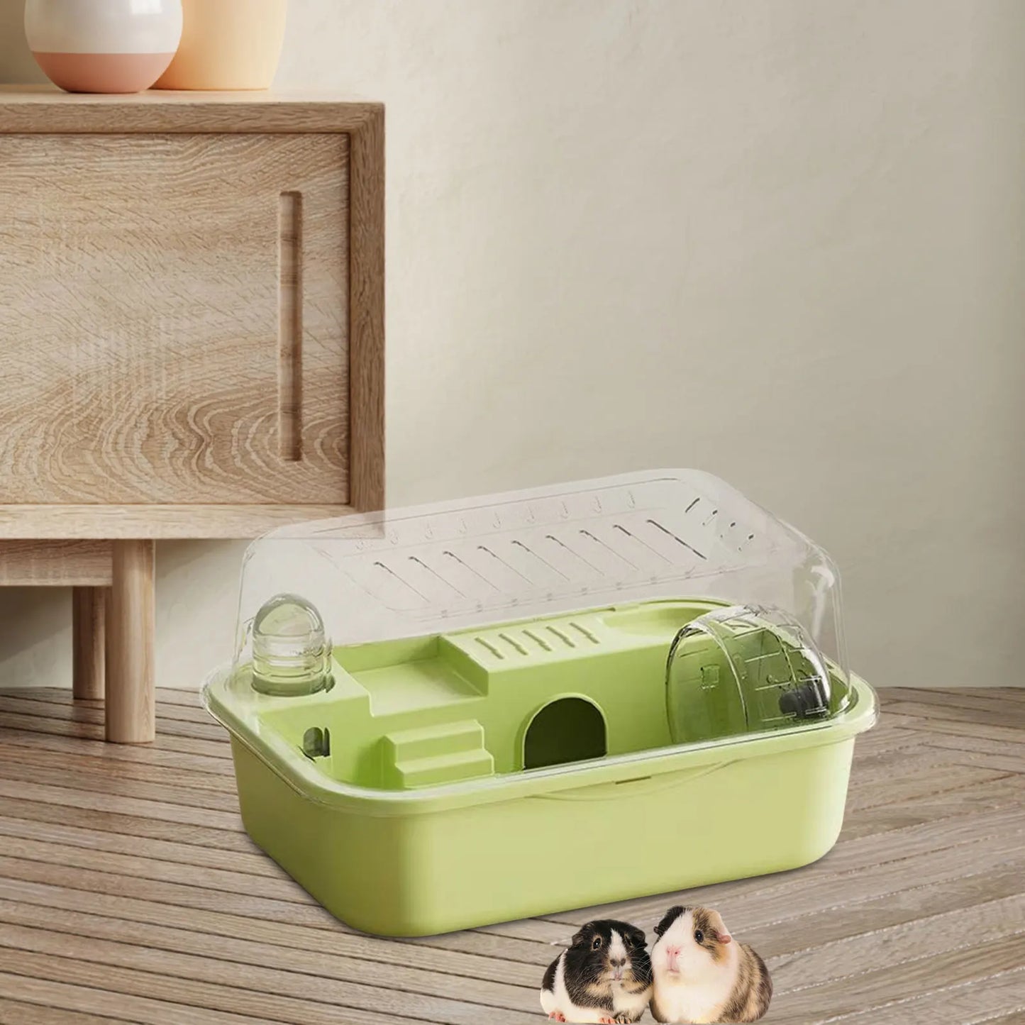 Hamster Habitat Openable Top Portable Hamster Cage for Rats Hedgehog Gerbils Large Hamster Cage Habitat Acrylic Cage Portable