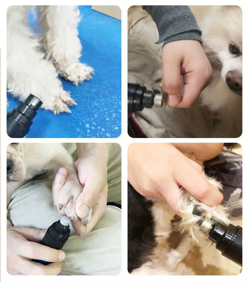 Rechargeable Electric Dog Nail Grinder USB Charging Pet Nail Clipper for Safe Grooming of Dogs and Cats